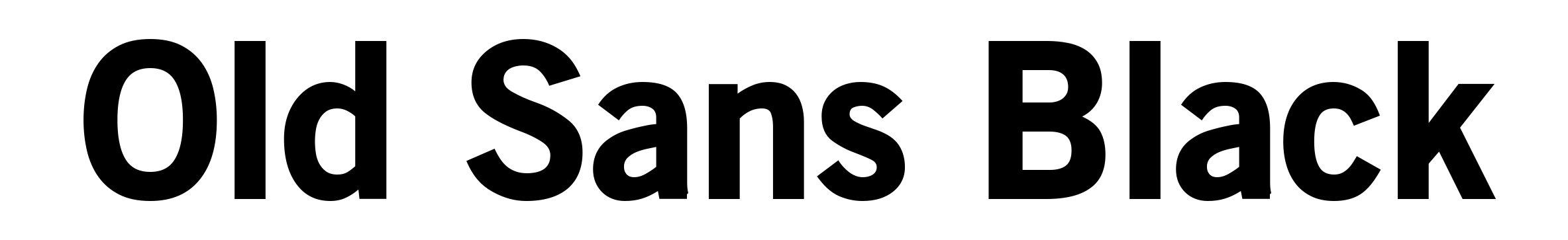 Old Sans Black